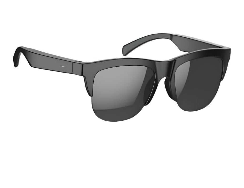 Smart Glasses, Wireless Audio Sunglasses with Built-in Mic, Touch Control, Open-Ear Design for Calls & Music, Compatible with Android & iOS