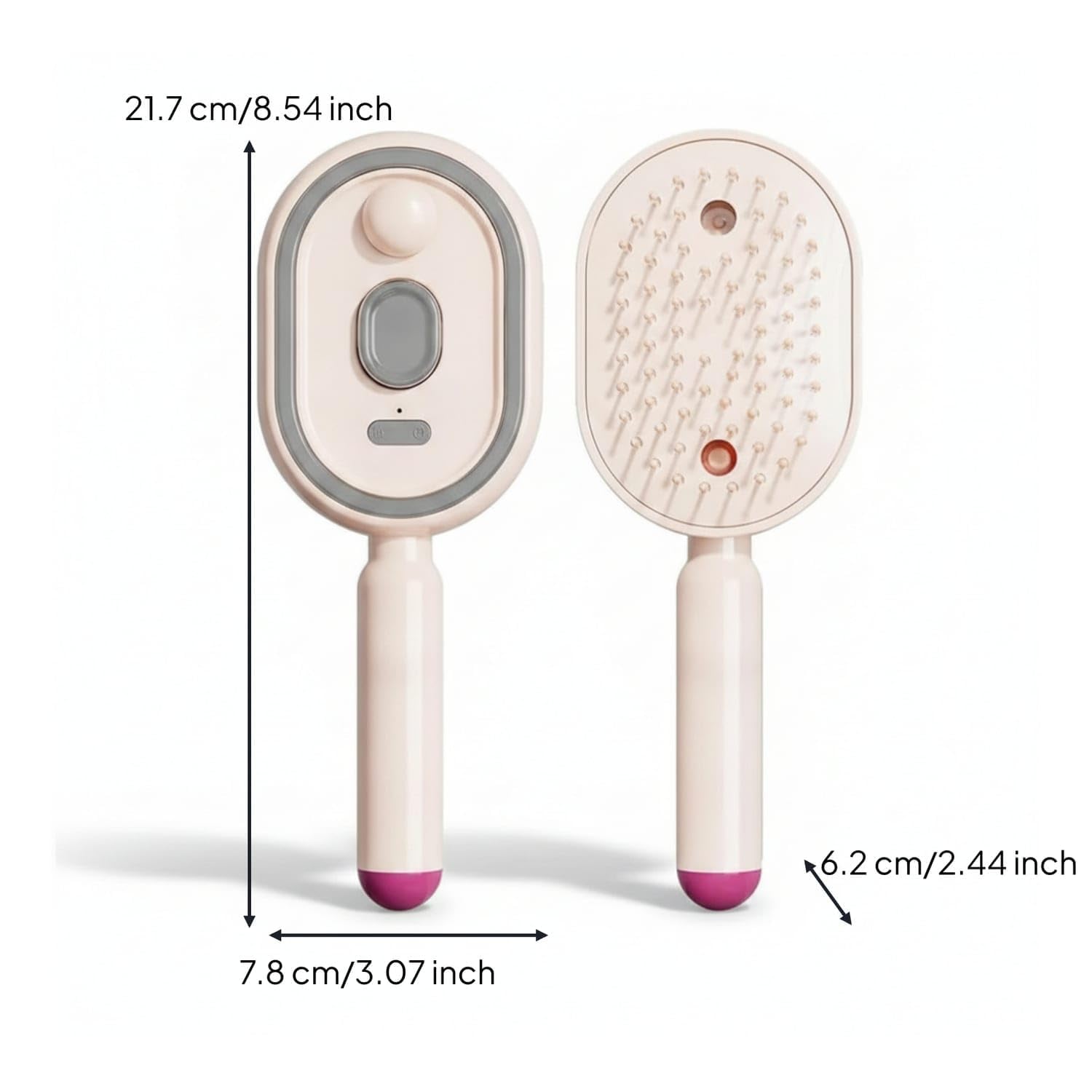 Electric Mist Spray Hair Brush 3 in 1 Detangling Cushion Comb