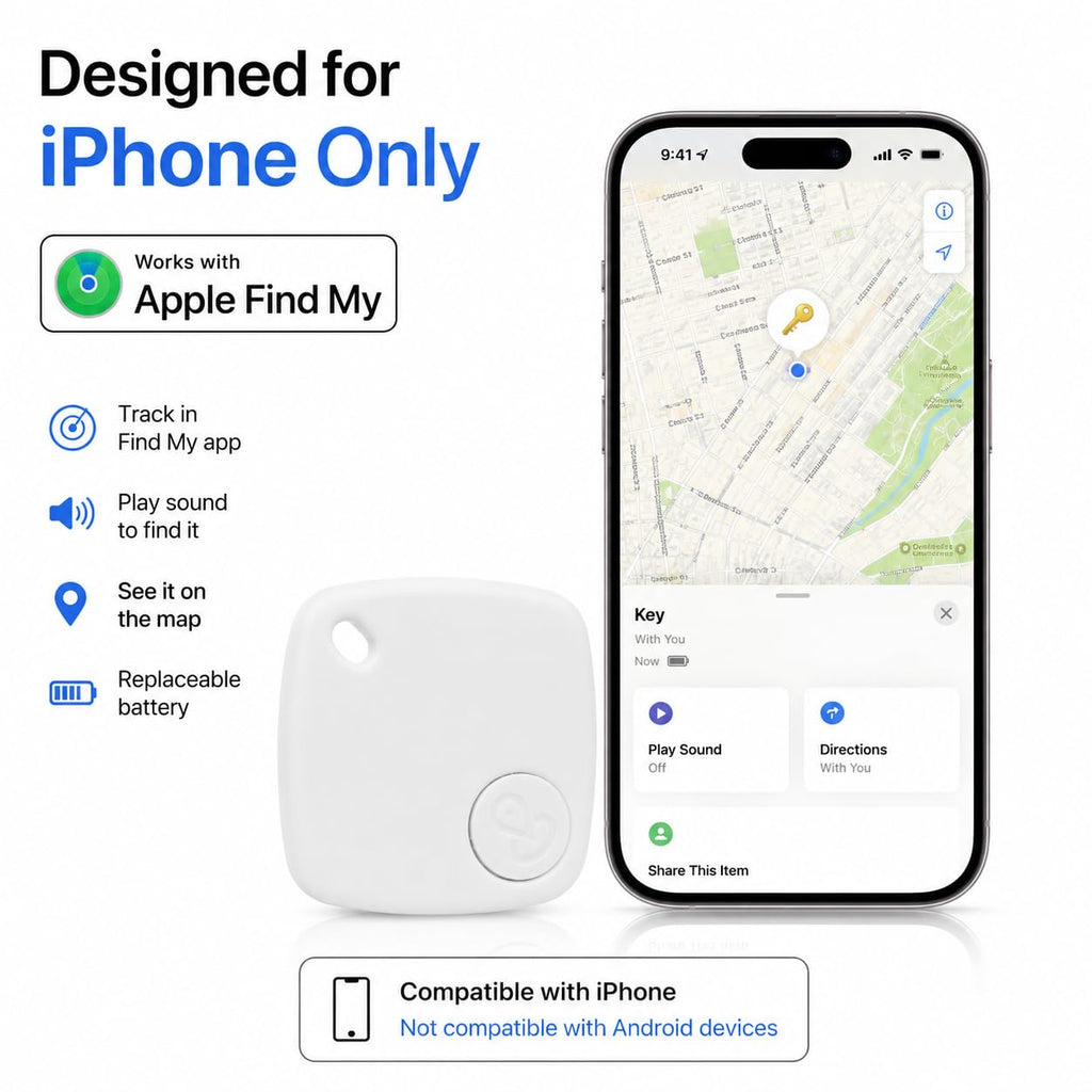 Airtmy Tag GRTSZ Item Tracker, Android & iOS