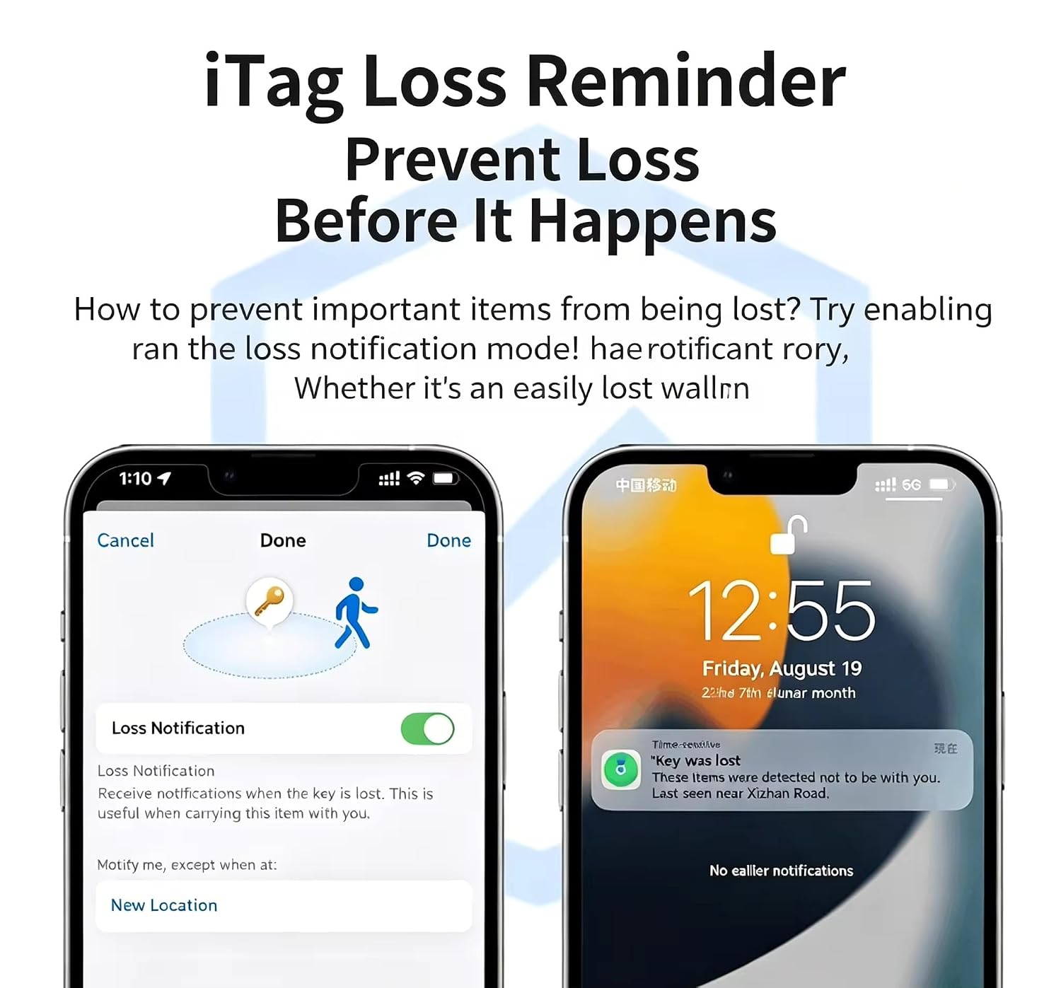 Airtmy Tag GRTSZ Item Tracker, Android & iOS