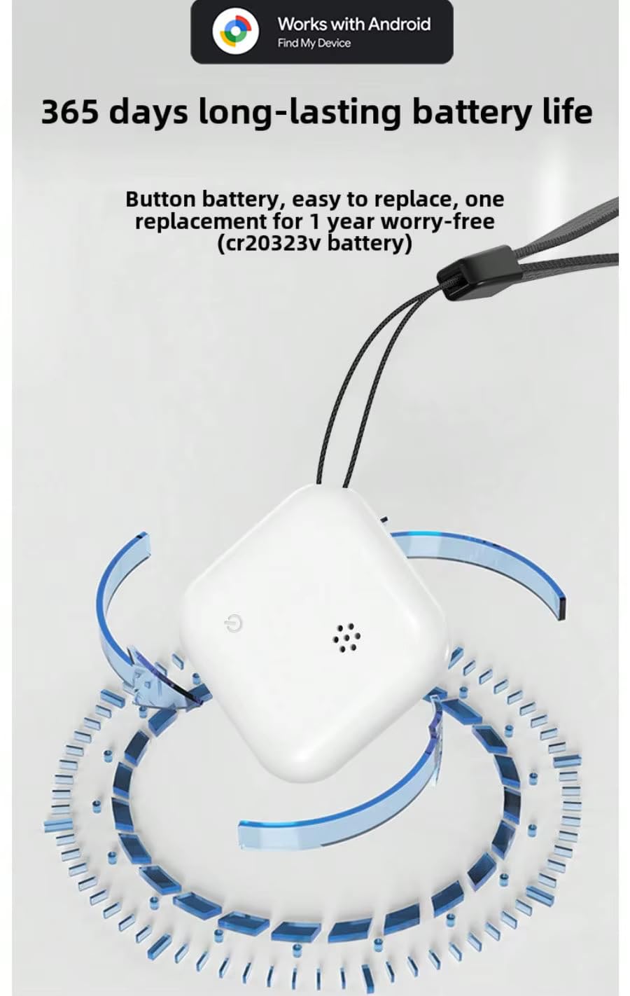 Airtmy Tag GRTSZ Item Tracker, Android & iOS